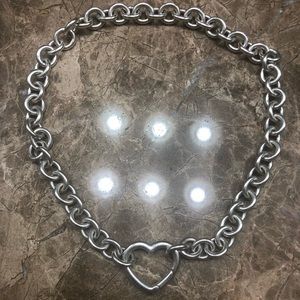 Tiffany & Co. Open heart clasp necklace